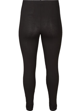 Zizzifashion Basic viscose leggings, Black, Packshot image number 1