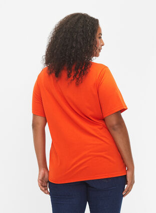 Zizzifashion FLASH - T-shirt with motif, Orange.com, Model image number 1