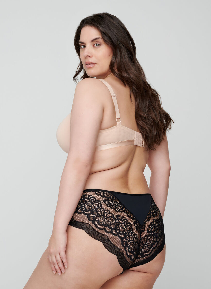 Knickers with lace - Black - Sz. 42-60 - Zizzifashion