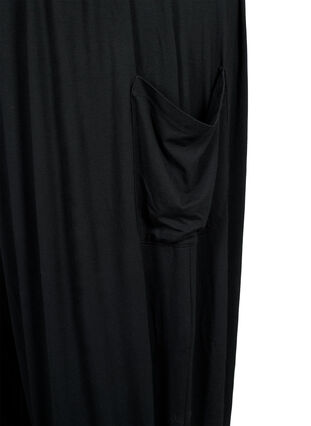 Zizzifashion Sleeveless jumpsuit with pockets, Black, Packshot image number 3