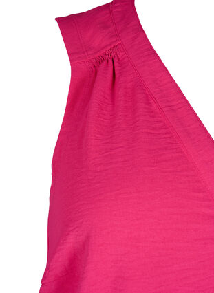 Zizzifashion Sleeveless top with wrinkle details, Pink Peacock, Packshot image number 3