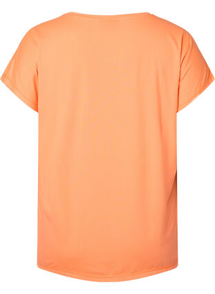 Zizzifashion Short sleeved workout t-shirt, Neon Orange, Packshot image number 1