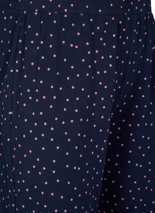 Zizzifashion Cotton pyjamas pants with print, Night Sky Dot, Packshot image number 2