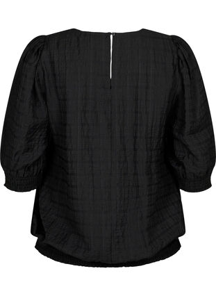 Zizzifashion Smock blouse with lyocell (TENCEL™), Black, Packshot image number 1