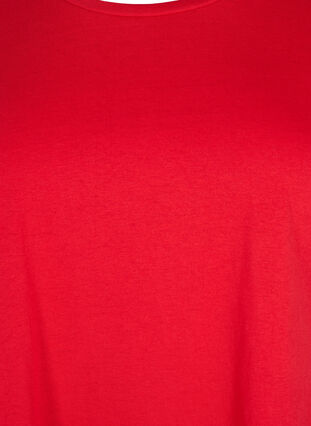 Zizzifashion Short sleeved cotton blend t-shirt, Tango Red, Packshot image number 2