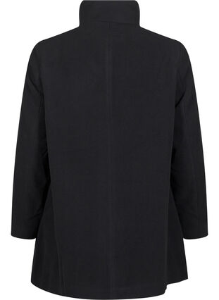 Zizzifashion Short trench coat with an A-line, Black, Packshot image number 1