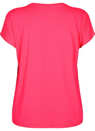 Zizzifashion Short-sleeved workout t-shirt, Neon Diva Pink, Packshot image number 1