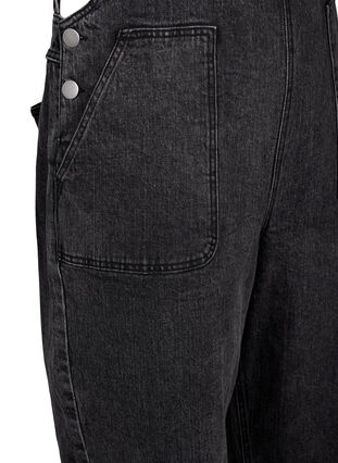 Zizzifashion Denim overalls, Dark Grey Denim, Packshot image number 3