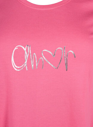 Zizzifashion FLASH - T-shirt with motif, Hot Pink Amour, Packshot image number 2