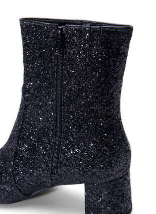 Zizzifashion Wide fit - Glitter ankle boot, Black, Packshot image number 2