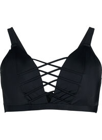 Bikini top with string detail