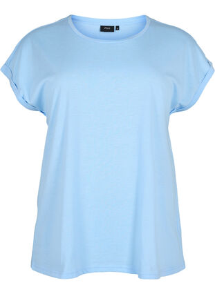 Zizzifashion Short sleeved cotton blend t-shirt, Serenity, Packshot image number 0