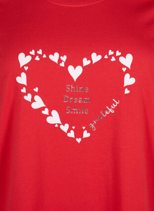 Zizzifashion FLASH - T-shirt with motif, High Risk Red Heart, Packshot image number 2