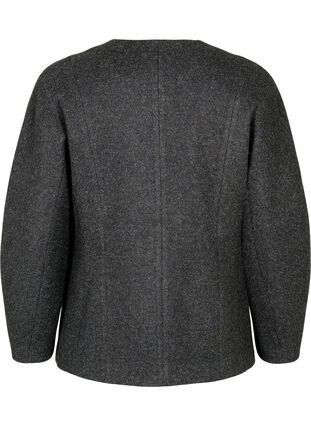 Zizzifashion Tailored blazer, Dark Grey Melange, Packshot image number 1