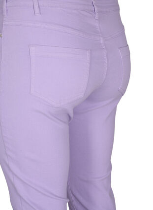 Zizzifashion Tight-fitting Emily capri trousers, Lavender, Packshot image number 3