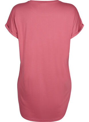 Zizzifashion Short sleeve nightgown with text print, Slate Rose Sleep, Packshot image number 1