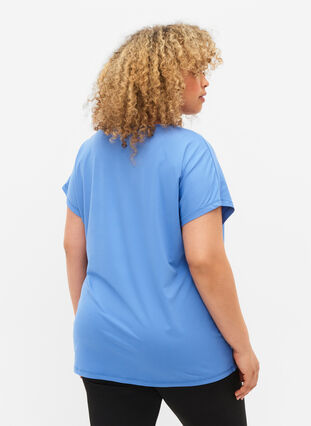 Zizzifashion Short sleeved workout t-shirt, Granada Sky, Model image number 1