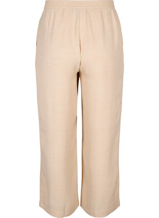 Zizzifashion Loose trousers with elasticated waistband and pockets, Cement, Packshot image number 1