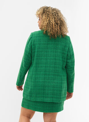 Zizzifashion Bouclé blazer, Verdant Green, Model image number 1