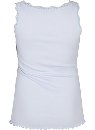 Zizzifashion Top with lace trim, Heather, Packshot image number 1