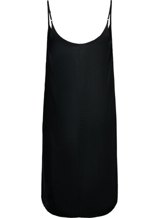 Zizzifashion Sleeveless midi dress in viscose, Black, Packshot image number 1