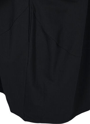 Zizzifashion Balloon dress in cotton with pockets, Black, Packshot image number 4