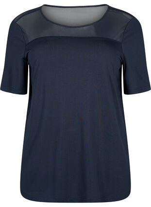 Zizzifashion Short-sleeved training t-shirt with mesh, Night Sky, Packshot image number 0
