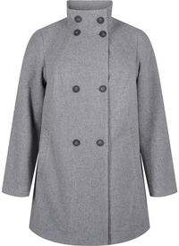 Short trench coat with an A-line