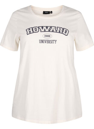 Zizzifashion Cotton T-shirt with text motif, Antique W. W. Howard, Packshot image number 0