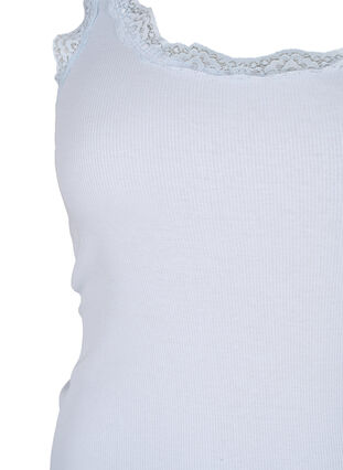 Zizzifashion Top with lace trim, Heather, Packshot image number 2