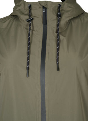 Zizzifashion Raincoat with pockets and hood, Grape Leaf, Packshot image number 2