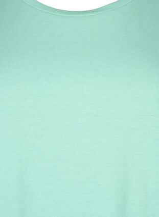 Zizzifashion Short sleeved cotton blend t-shirt, Cabbage, Packshot image number 2