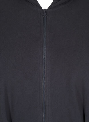 Zizzifashion Morning robe with zipper and hood, Asphalt, Packshot image number 2