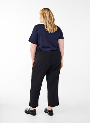 Zizzifashion FLASH - Straight fit trousers, Black, Model image number 1