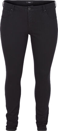 Zizzifashion High-waisted super slim Amy jeans , Black, Packshot image number 0