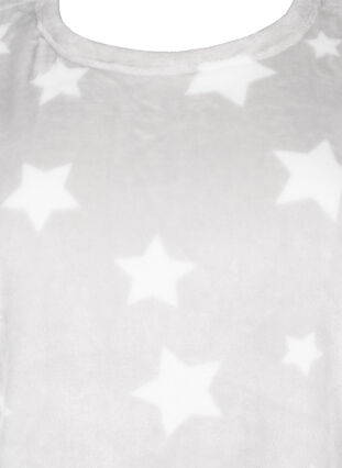 Zizzifashion Long-sleeved blouse with stars, Grey Star, Packshot image number 2