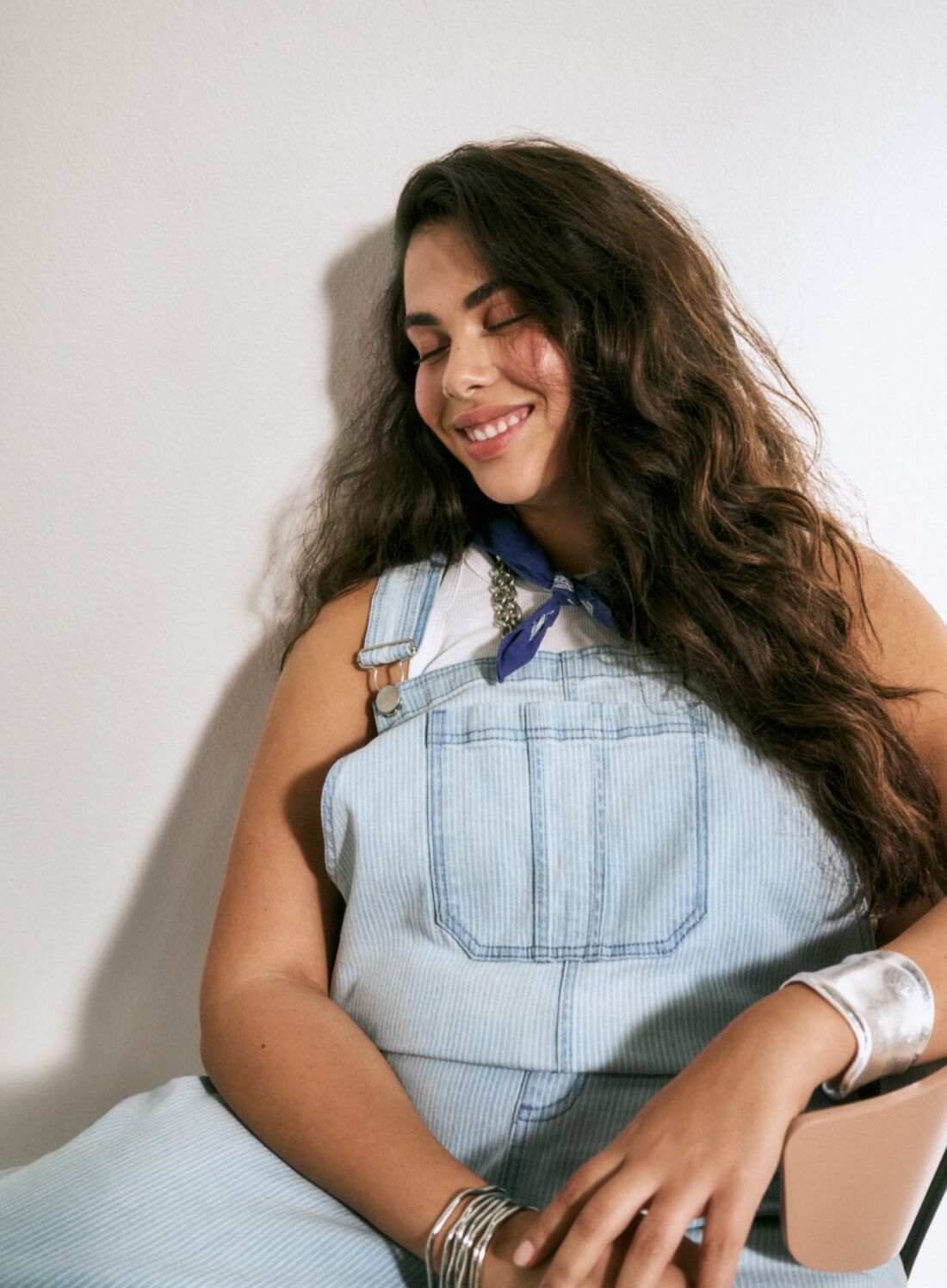 Blue denim dungaree - Shop the look - Zizzifashion