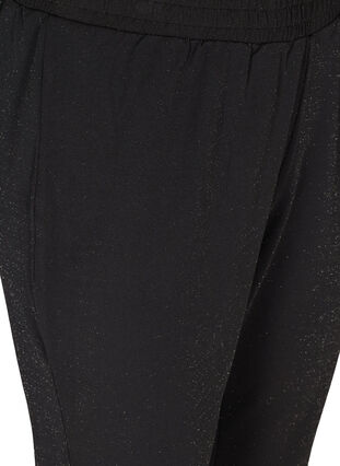 Zizzifashion Sparkly trousers, Black, Packshot image number 2