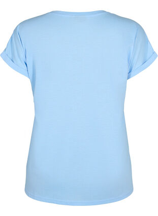 Zizzifashion Short sleeved cotton blend t-shirt, Serenity, Packshot image number 1