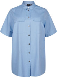 Striped tunic with buttons and chest pockets, Riviera w. Stripe, Packshot