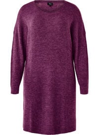 Long sleeved rib knit dress