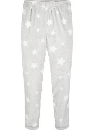 Zizzifashion Soft pants with star print, Grey Star, Packshot image number 0