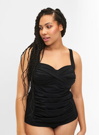 Tankini with drapes, Black, Model