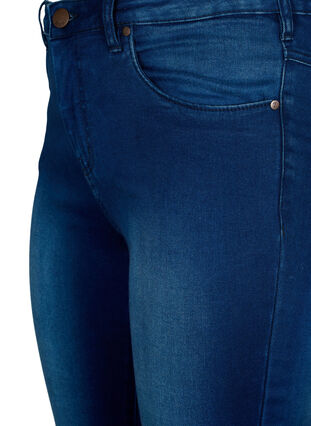Zizzifashion Super slim Amy jeans with high waist, Blue Denim, Packshot image number 2