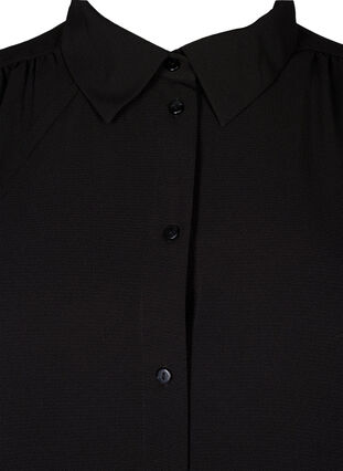 Zizzifashion Dotted shirt with collar, Black, Packshot image number 2