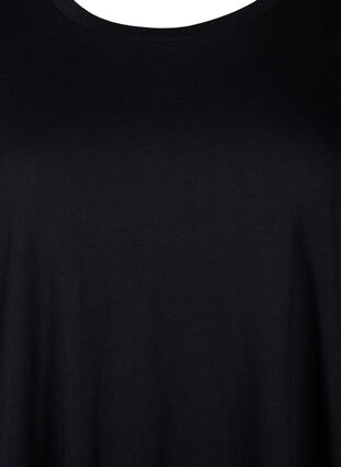Zizzifashion Cotton t-shirt dress, Black, Packshot image number 2
