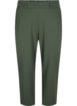 Zizzifashion 7/8 pants with loose fit, Thyme, Packshot image number 0