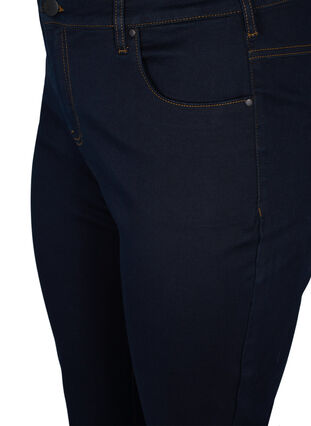 Zizzifashion Slim fit Emily jeans with normal waist, Unwashed, Packshot image number 2
