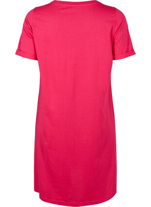 Zizzifashion Cotton t-shirt dress, Bright Rose, Packshot image number 1