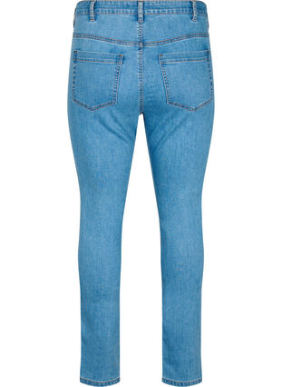 Zizzifashion Amy jeans with a high waist and super slim fit, Light Blue, Packshot image number 1